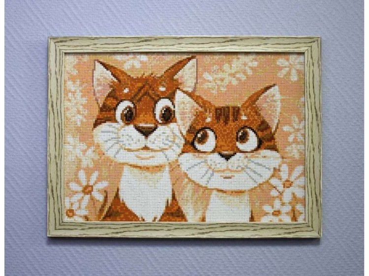Алмазная вышивка «Кошачья нежность» — картинка 4