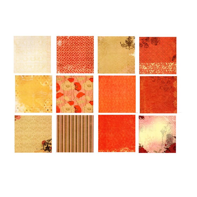 Набор бумаги «Танцующие маки» — картинка 3