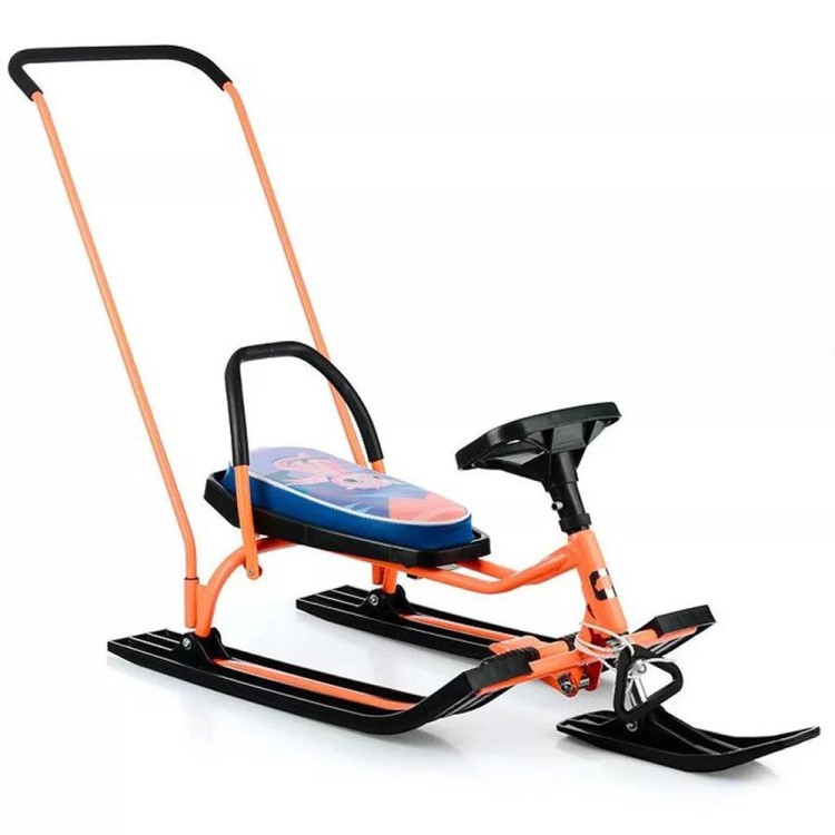 Снегокат детский 140 GO GO Маргоша с ручкой — картинка 4