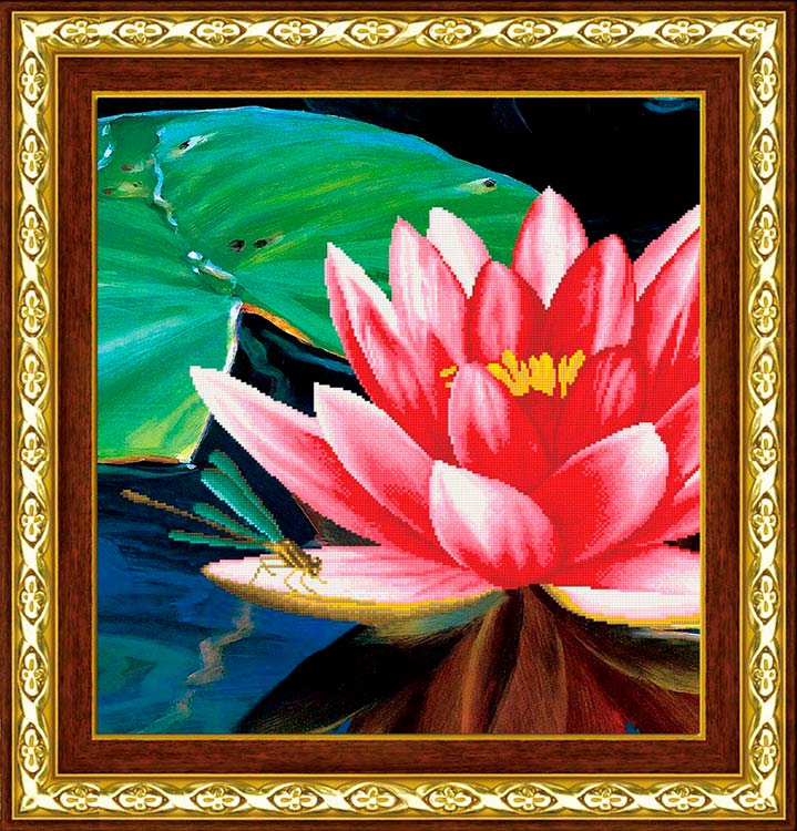 Алмазная вышивка «Цветок лотоса» — картинка 2