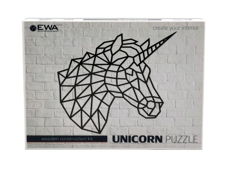 Деревянный интерьерный пазл «Единорог», Eco Wood Art — картинка 4