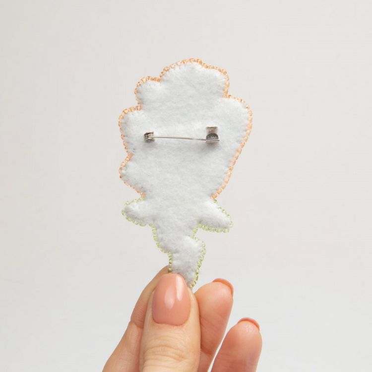 Набор вышивки бисером «Брошь. Роза» — картинка 3