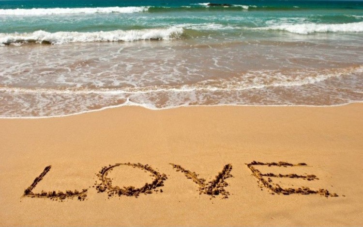 Алмазная вышивка «Love на пляже» — картинка 2