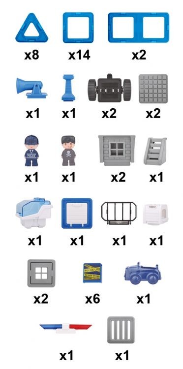 Магнитный конструктор «Полицейский участок», Магникон — картинка 2