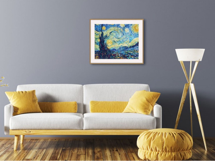 Картина по номерам «Звездная ночь» Ван Гога — картинка 4