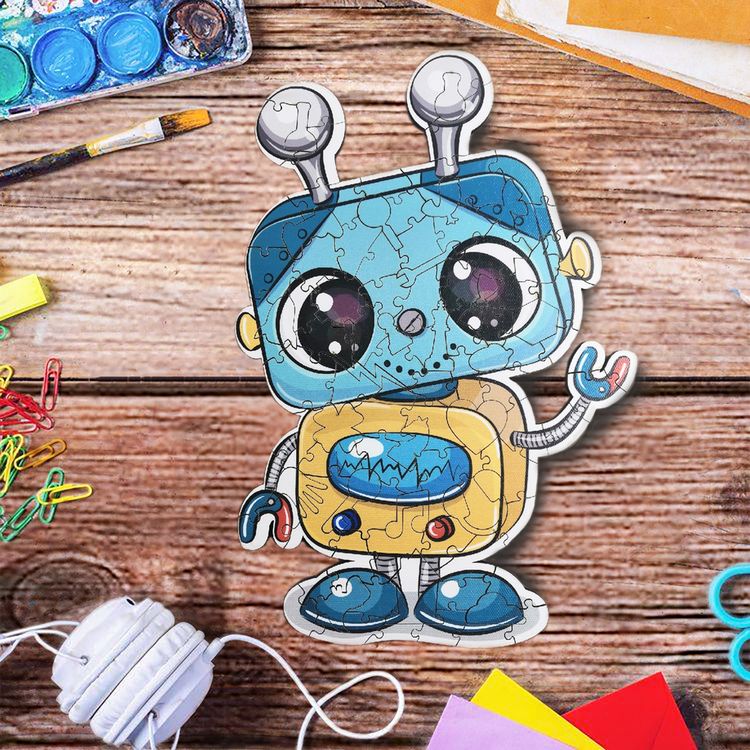 Деревянные пазлы Артвентура «Робот» — картинка 2