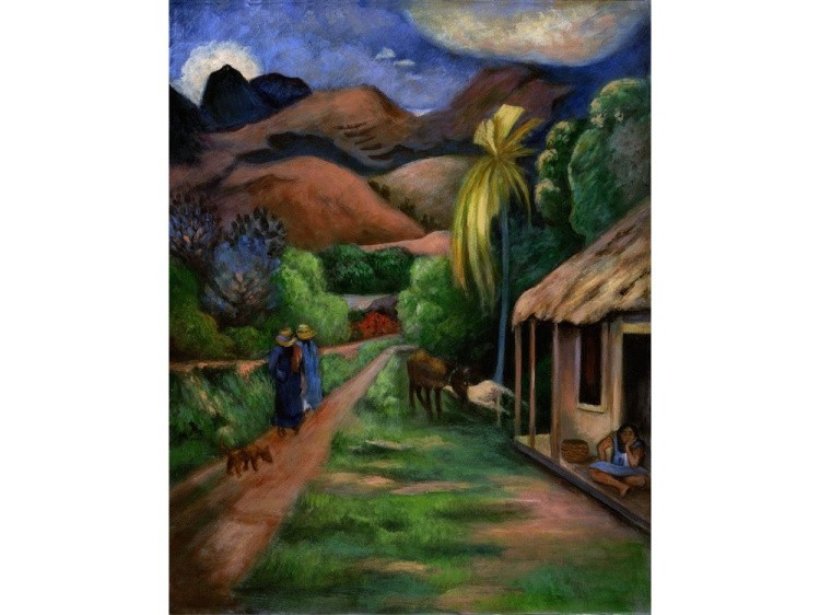 Картина по контурам гризайль «Горная дорога» — картинка 2