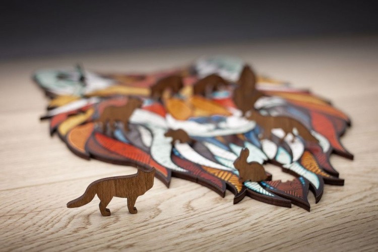 Деревянный пазл-головоломка «Хитрый Лис XL», Eco Wood Art — картинка 4