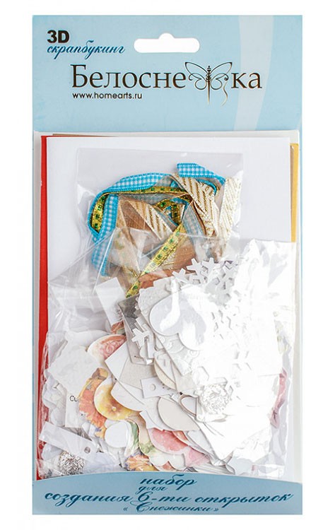 Набор из 6-ти открыток «Снежинки» — картинка 10