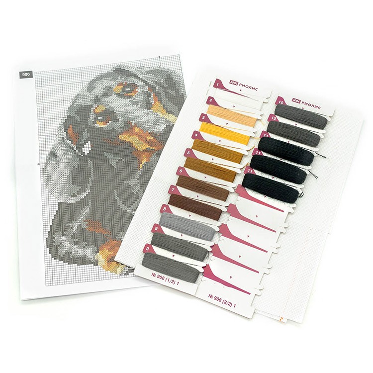 Набор для вышивания «Такса» — картинка 3