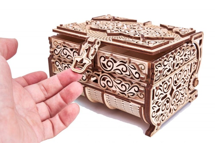 Конструктор из дерева «Шкатулка, декорированная кристаллами Swarovski», Wood Trick — картинка 7