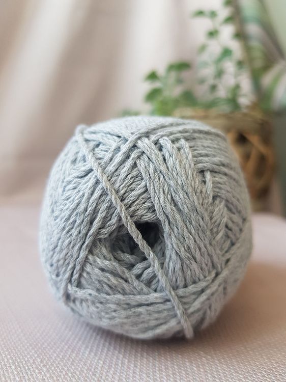 Пряжа Камтекс Мягкий хлопок (008), серебристый, 5 шт. по 100 г — картинка 4