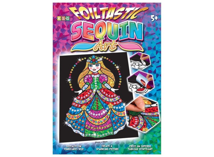 Картинка из блесток с фольгой «Принцесса» — картинка 2