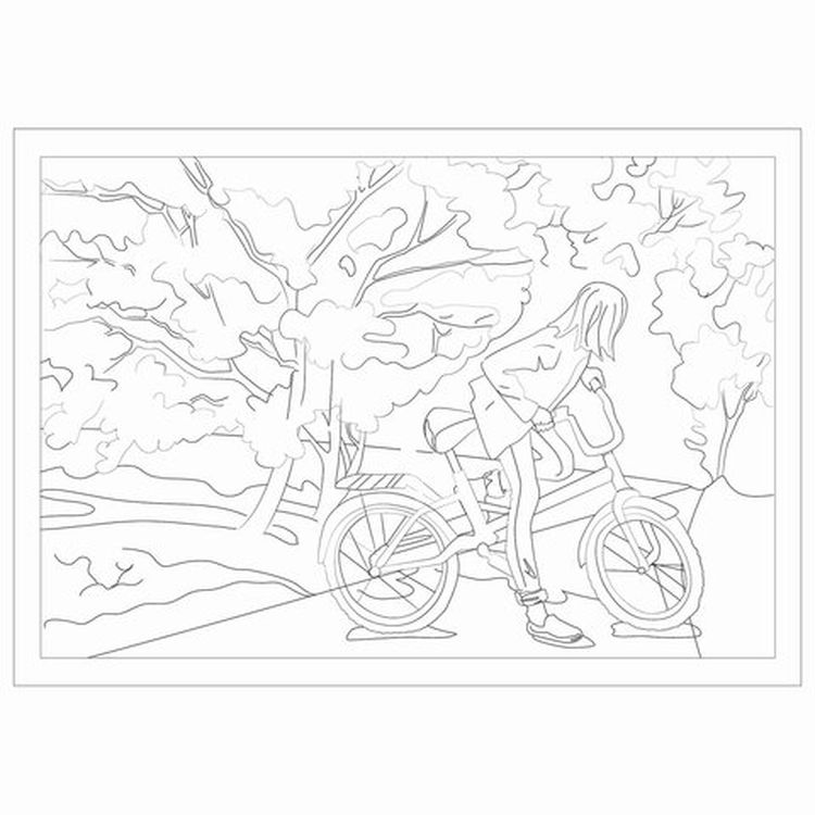 Бумага для акварели с эскизом, А4, 10 л., 200 г/м2, BRAUBERG — картинка 4