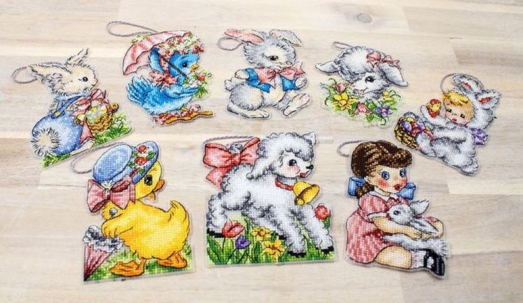 Набор для вышивания «Easter Ornaments Kit» — картинка 9