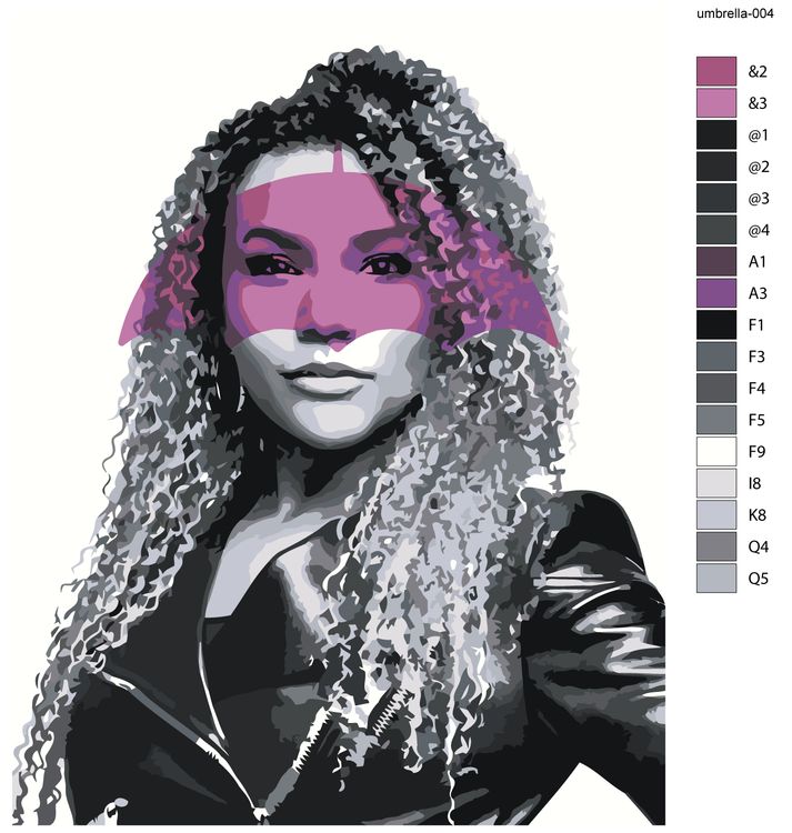 Картина по номерам «Академия Амбрелла: Эллисон Харгривз - Эмми Рэвер-Лэмпман» — картинка 2