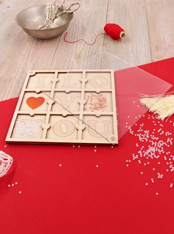 Органайзер для бисера с крышкой «I love you» — картинка 2