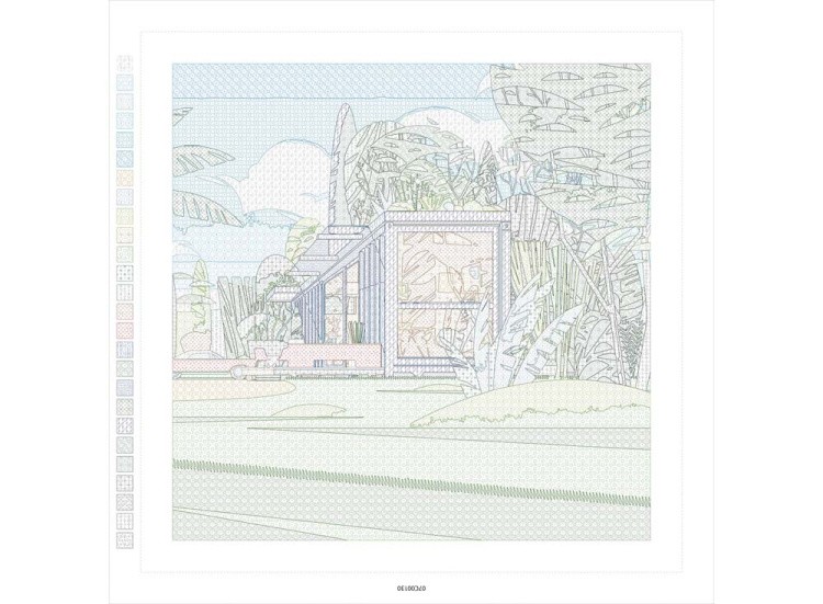 Картина по номерам «Летнее кафе» — картинка 4