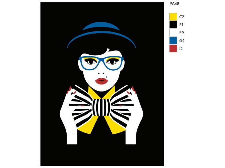 Картина по номерам «Галстук-бабочка» — картинка 2