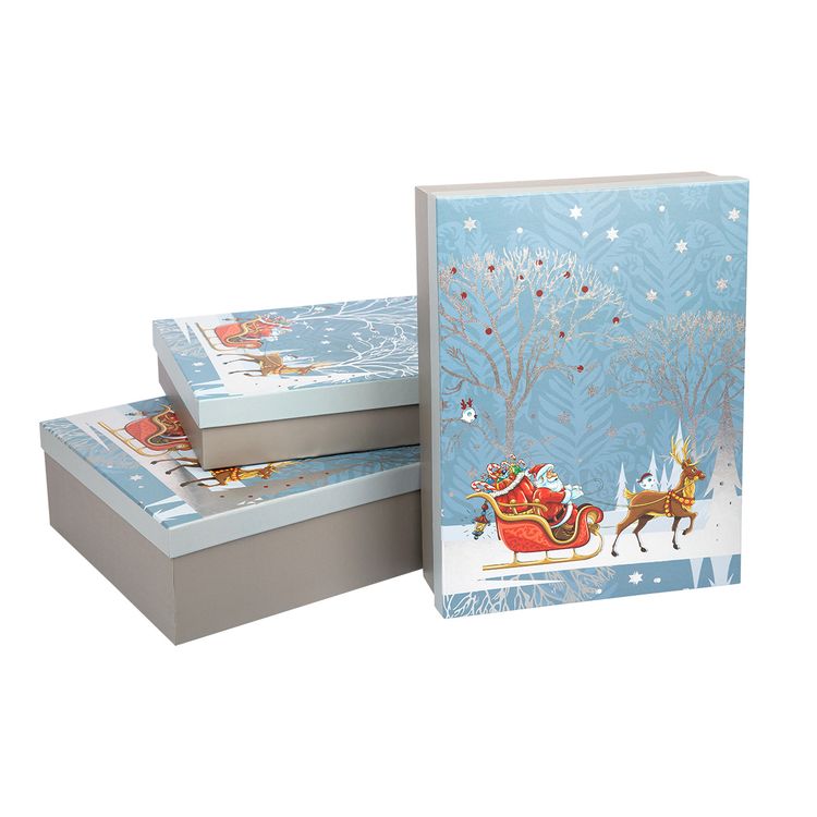 Набор подарочных коробок, форма: прямоугольник, 3 шт., Stilerra — картинка 2