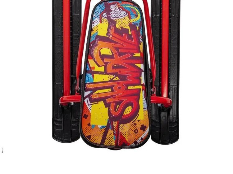 Снегокат детский со спинкой Тимка спорт 4-1 с граффити — картинка 8