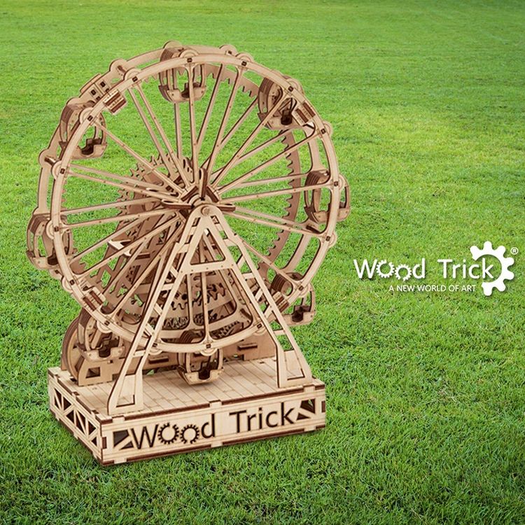 Конструктор из дерева «Механическое колесо обозрения», Wood Trick — картинка 8