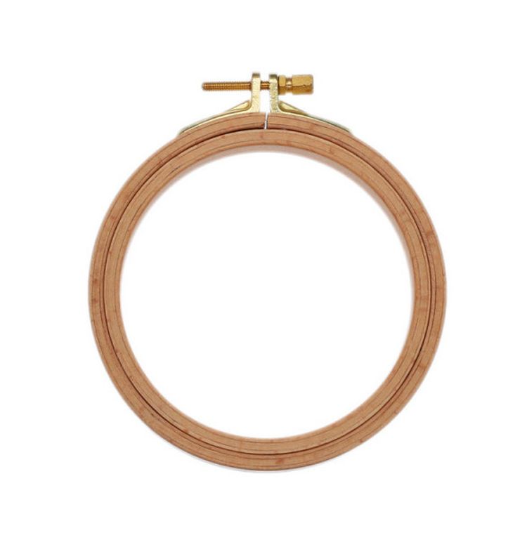 Пяльцы деревянные с винтом, диаметр 10 см, h=24 — картинка 3