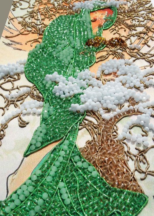 Набор вышивки хрустальными камнями «Зима» — картинка 11