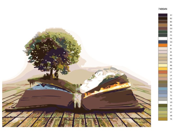 Картина по номерам «Волшебная книга» — картинка 2