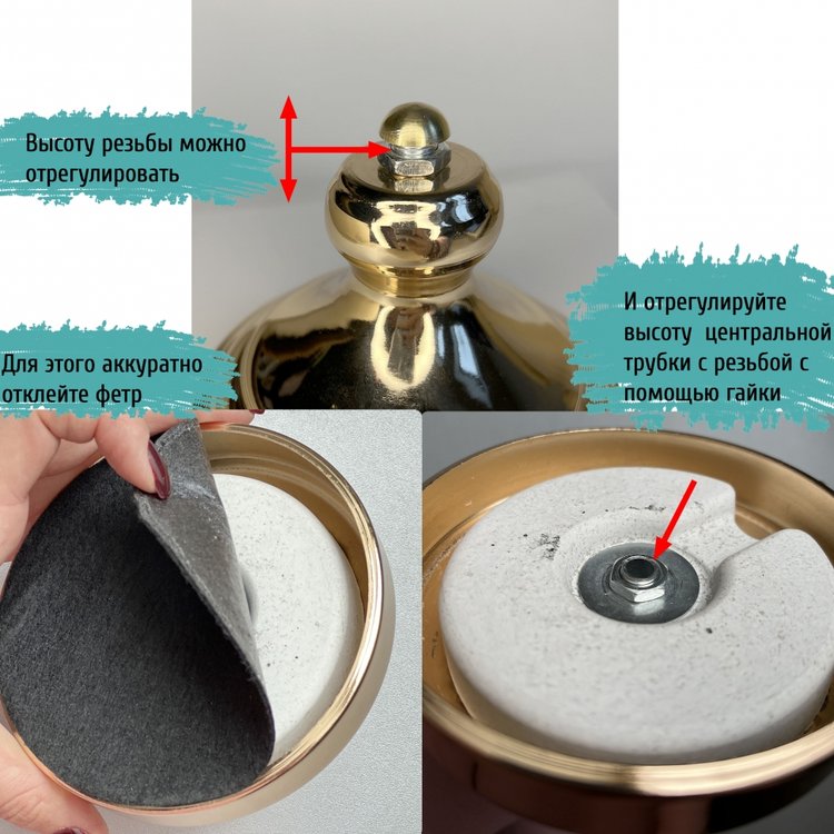 Основание для вазы серебряное №2, 9 см — картинка 3