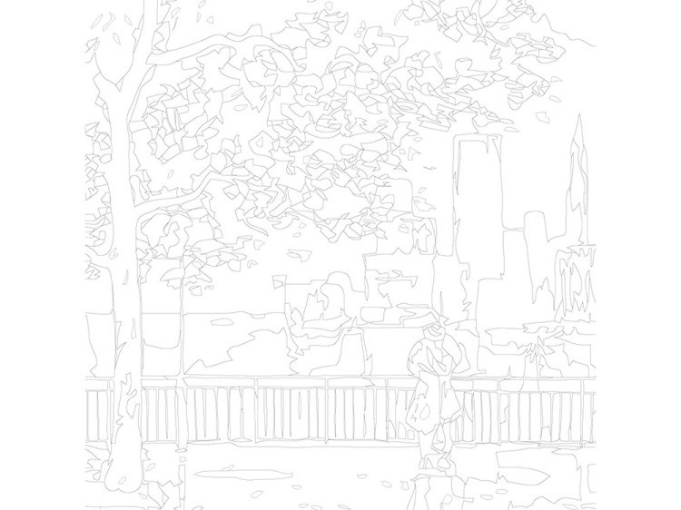 Картина по номерам «Осень в городе» — картинка 3