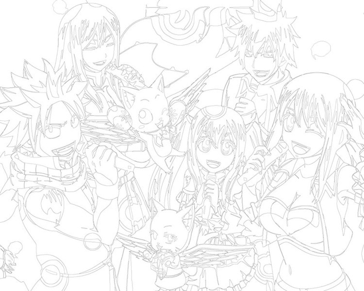 Картина по номерам «Аниме манга Хвост Феи Fairy Tale 6 40х50» — картинка 3