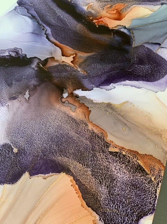 Спиртовые чернила расслаивающиеся Сине-фиолетовый, Kamenskaya Ink — картинка 3