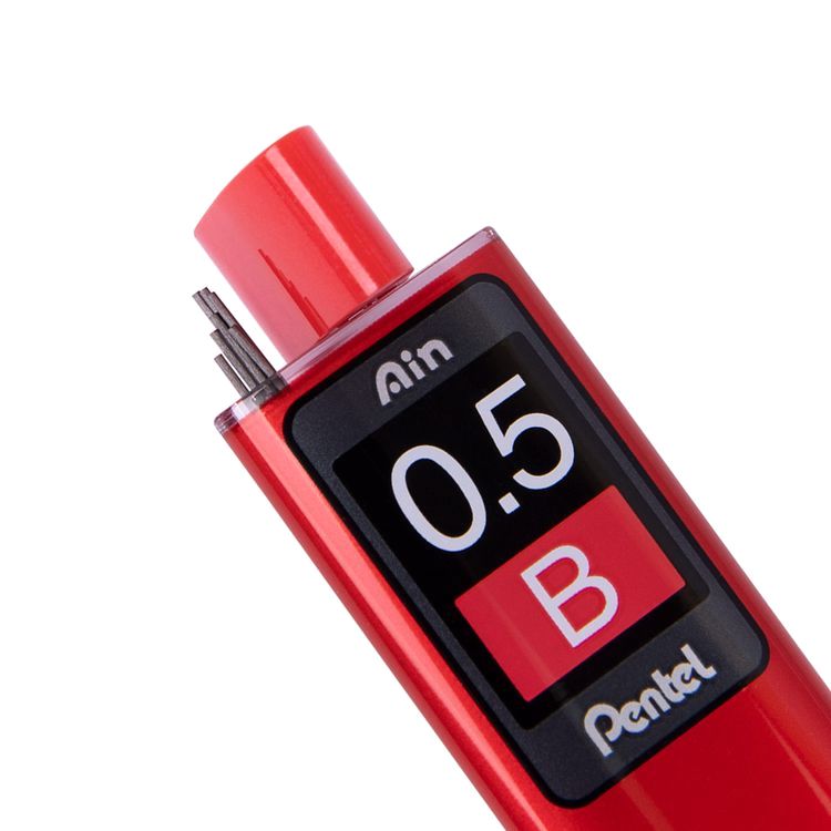 Грифели для карандашей автоматических Ain Stein 0,5 мм, В, 40 шт. в тубе, Pentel — картинка 2