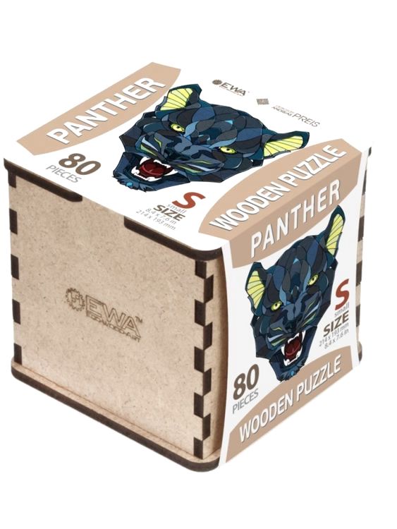 Деревянные фигурные пазлы «Черная Пантера», Eco Wood Art — картинка 5