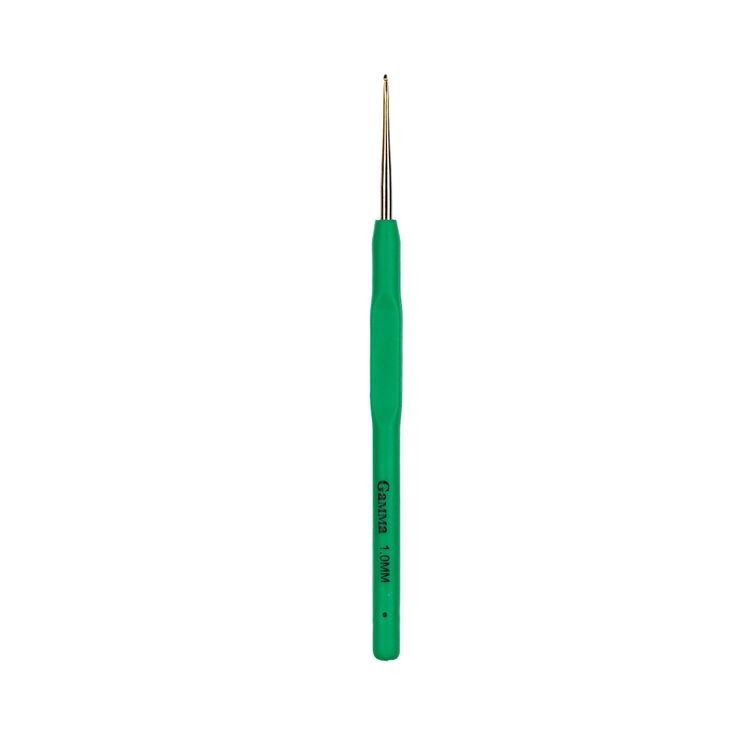 Крючок с прорезиненной ручкой, сталь, 1 мм, 13 см, Gamma
