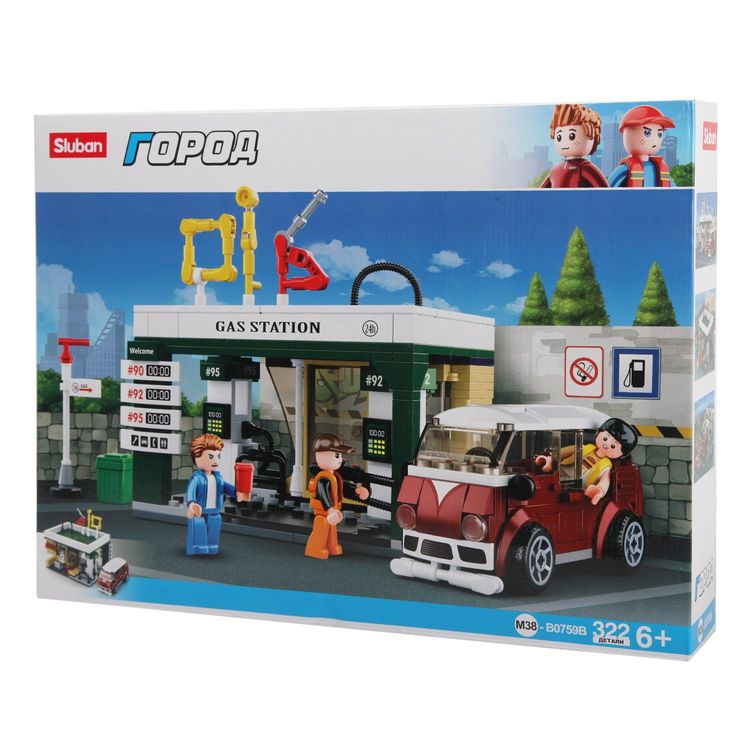 Конструктор «Город. Заправка», 322 детали — картинка 2