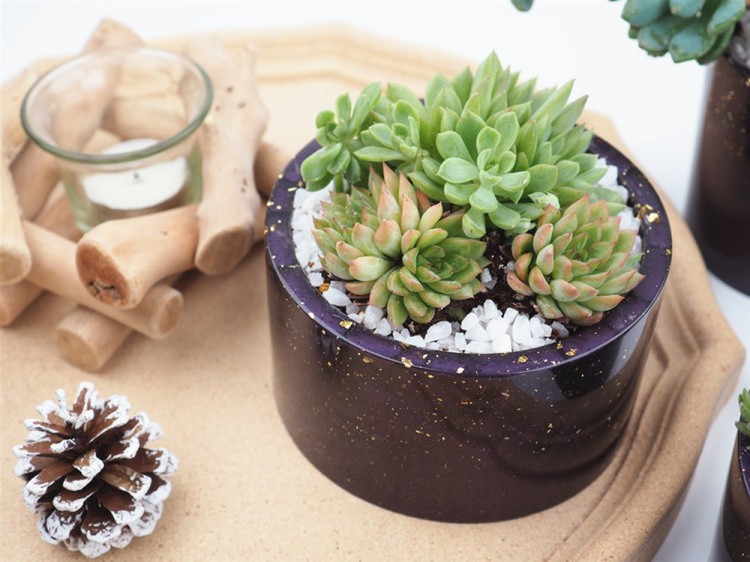 Силиконовый молд - Кашпо, d12x7см — картинка 3