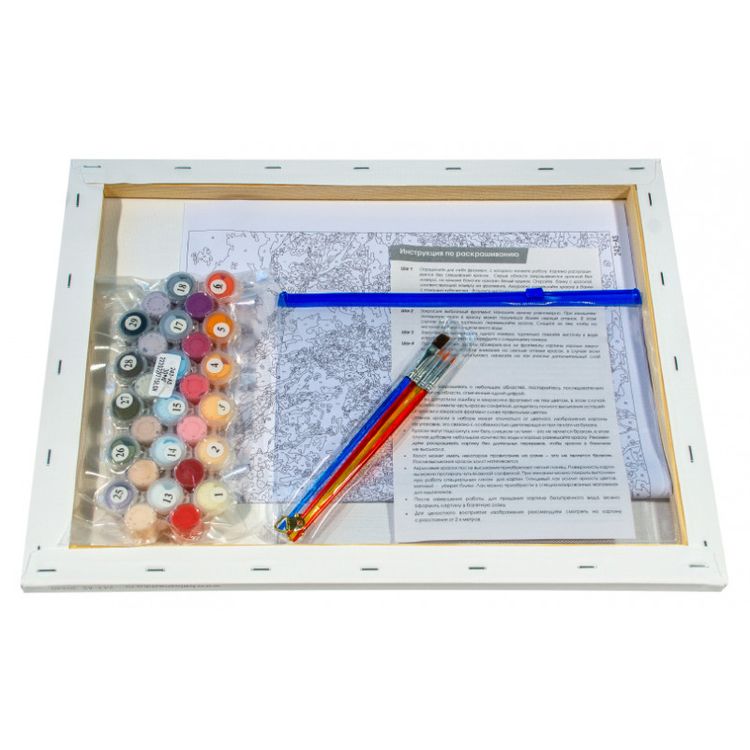 Картина по номерам «Горные склоны» — картинка 3