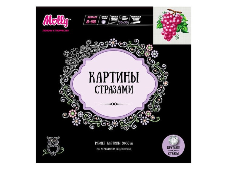 Алмазная вышивка «Гроздь винограда» — картинка 2