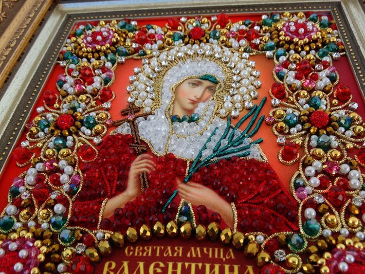 Набор вышивки хрустальными камнями «Святая Валентина» — картинка 5