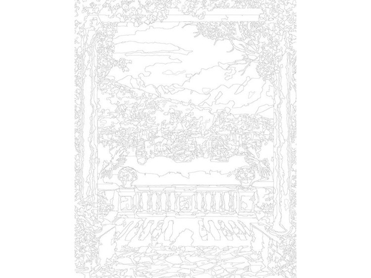 Картина по номерам «Залив у подножия горы» — картинка 3