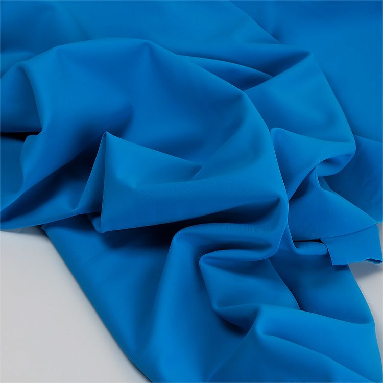 Ткань трикотажная Бифлекс матовый, 6 м, ширина 150 см, 190 г/м², цвет: 2002 ярк.голубой, TBY — картинка 4