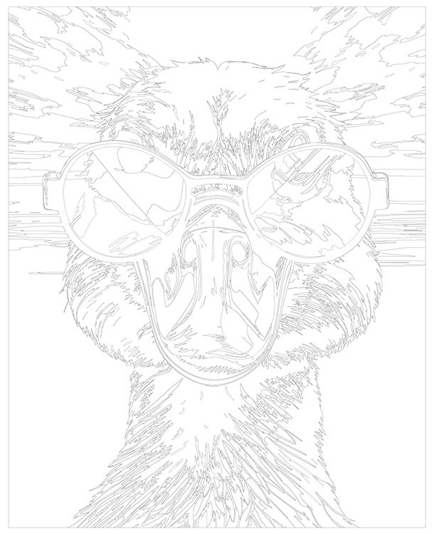 Картина по номерам «Гусь в очках пройдусь» — картинка 3