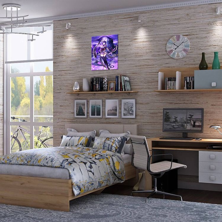 Картина по номерам «Геншин. Баал» — картинка 4