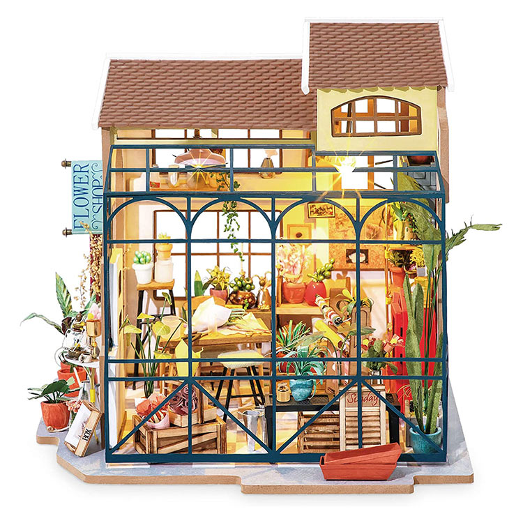 Набор для создания миниатюры (румбокс) «Цветочный магазин» — картинка 2