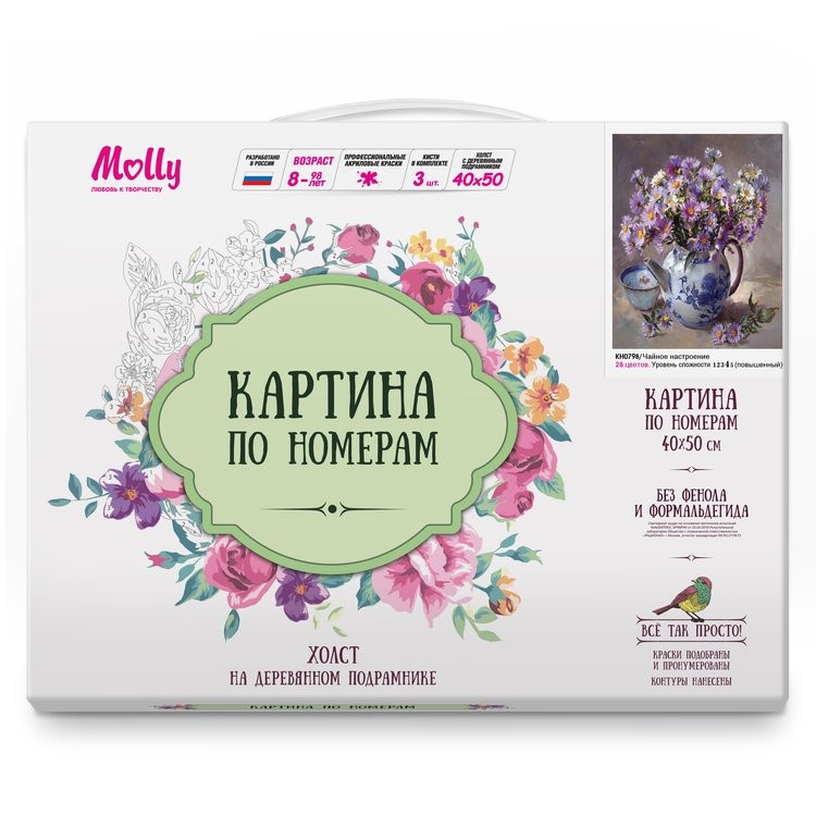 Картина по номерам «Чайное настроение» — картинка 3