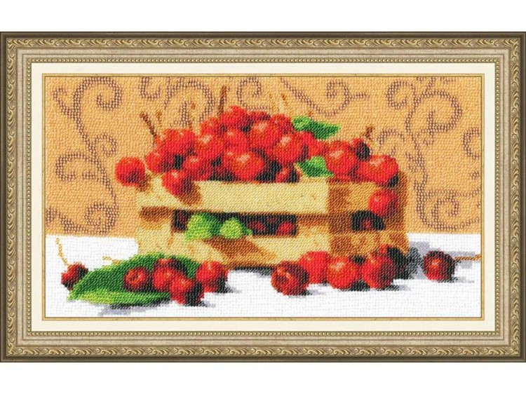 Набор вышивки бисером «Спелые вишни» — картинка 2
