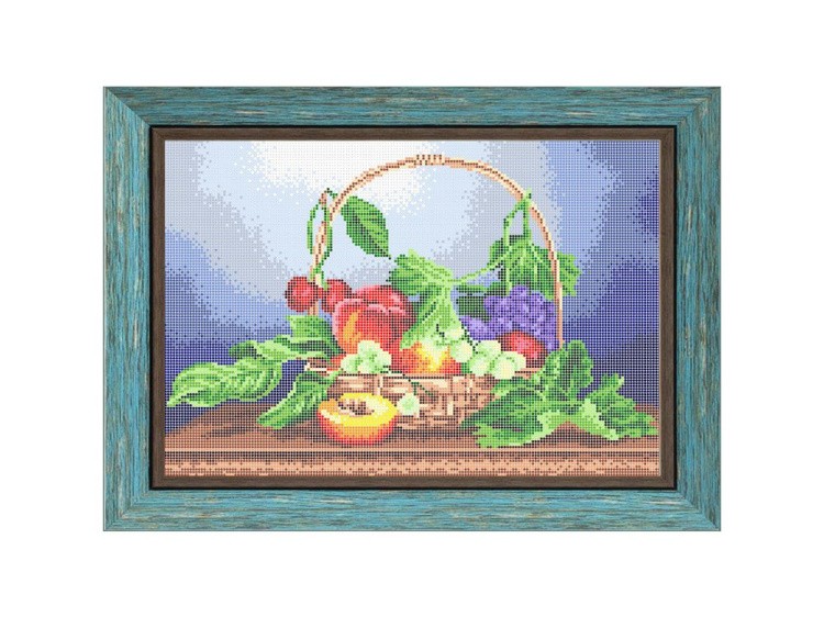 Рисунок на ткани «Корзина с фруктами»