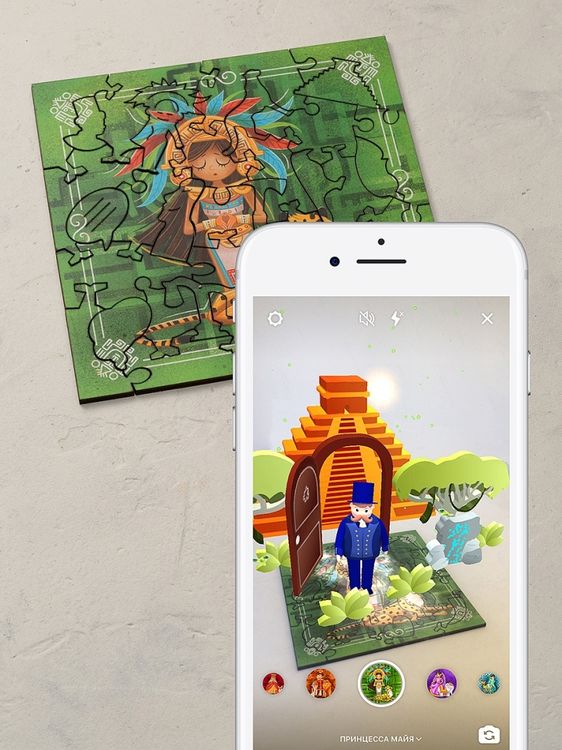 Интерактивные деревянные пазлы Mr.Puzz «Принцесса Майя» — картинка 6